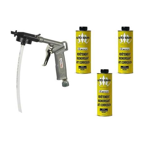 Destockoutils – Pistolet pneumatique pour application Blackson – 3 cartouches anticorrosion 1kg – Pression de 2 à 5 bars – Buse métallique incluse