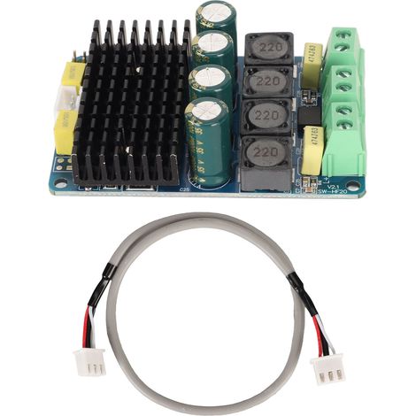 Carte amplificateur stéréo TDA7498 2x100W, module audio haute puissance DC 8-32V pour enceintes (1/5)