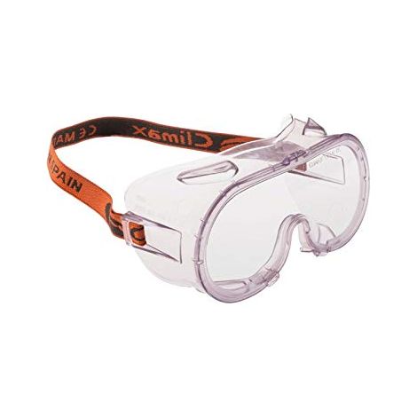 Gafa Panorámica Cerrada Climax 539-C, protección ocular para trabajo, tratamiento anti-vaho y anti-rayaduras, montura flexible, ideal para uso con gafas graduadas
