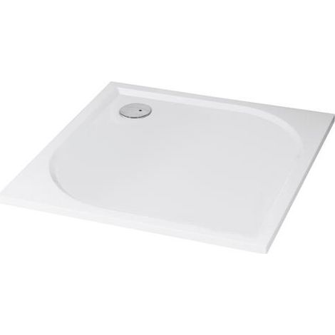 ONDEE - Plato de ducha HESTIA - Antideslizante - Resina - Blanco - Extra-plano - 80x100cm