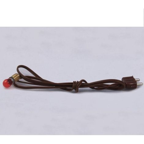 LUCE ROSSA E5.5 BERTONI PER PRESEPE MODELLISMO CON FILO E SPINA 3.5V