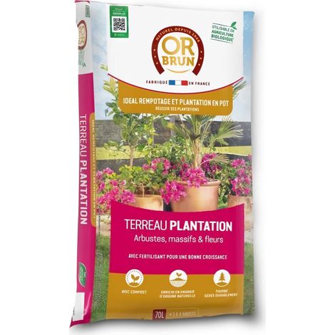 Terreau plantations - OR BRUN - OBRTPLAN70N - 70 L
