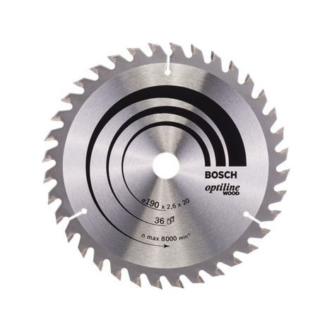 Bosch PRO Wood Circular Saw Blade 190 x 2.6 x 20 mm T36 2608640613