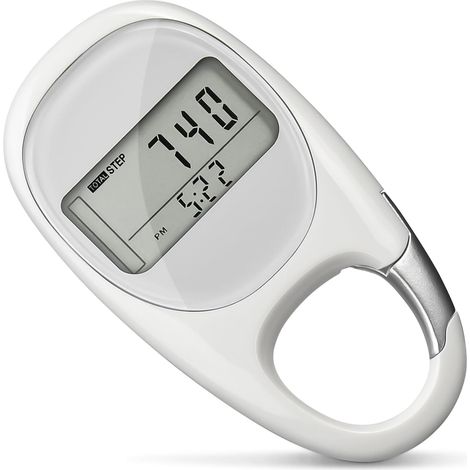 Podomètre 3D pour la Marche, Podomètre de Marche 3D avec Clip, Podomètre Numérique Portable, Compteur de Pas à Clipser pour Femmes et Hommes Compteur de Pas avec Clip (1/5)
