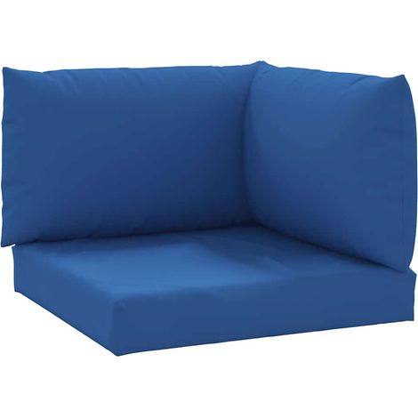 Maison Exclusive - Palettenkissen 3-tlg. Blau Oxford-Gewebe (1/5)