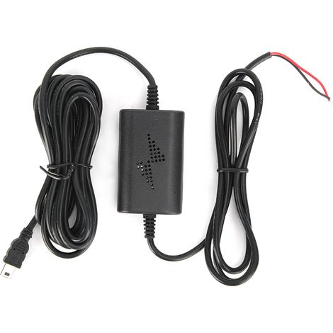 Kit de câblage dur pour dash cam 12V 24V vers 5V 2.5A avec mini USB droit, abaisseur de tension pour surveillance de stationnement (1/5)