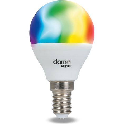 Lampadina Smart Wi-Fi Beghelli a Sfera Colorata RGB App Smartphone Domotica 5W (1/4)