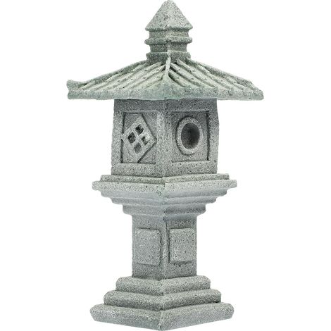 Simulationsdekor Stein Tempel für Garten Bonsai Schmücken