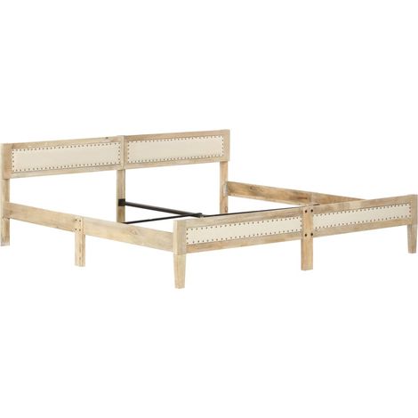 Maison Exclusive - Cadre de lit sans matelas bois de manguier massif 200 cm