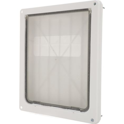 Porte pour animaux de compagnie silencieuse à double sens, résistante aux intempéries, pour intérieur et extérieur, pour chat ou chien, compatible avec les cages et enclos pour animaux de compagnie (t (1/5)