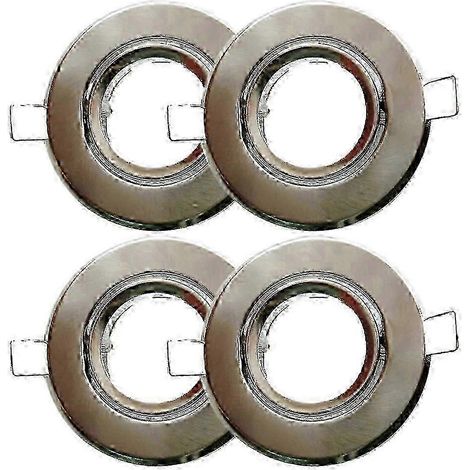 Kit de spots encastrés MR11 GU4 de 4 pièces pour plafond, diamètre de 50 mm, rayonnement visible (1/2)