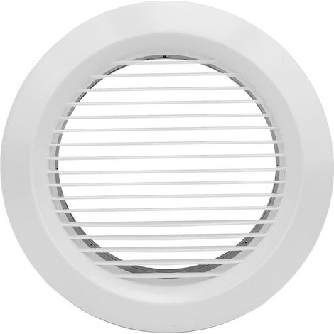 Grille de Ventilation Ronde de 200 Mm, Grille de Ventilation Droite en Plastique ABS Blanc, Grille de Ventilation Légère avec Maille en Nylon, pour Salle de Bain, Cuisine, Bureau (1/5)