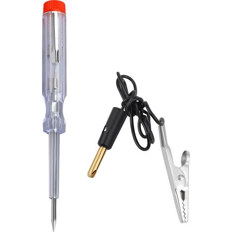Stylo testeur de batterie de voiture / Petit stylo testeur transparent CC / Stylo testeur spécial 6-24 V modifié et réparé, monté sur voiture