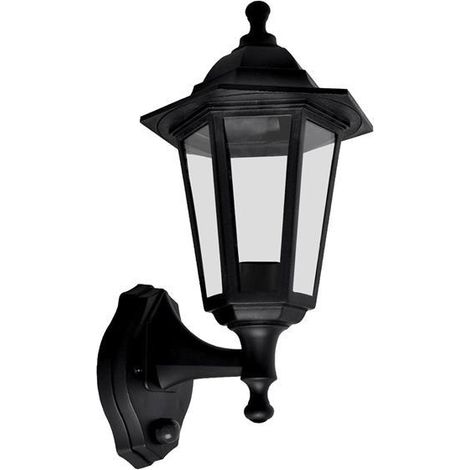 Meridian Lighting LP60BPIR Six Panel Lantern with PIR 60W MDNLP60BPIR (1/3)