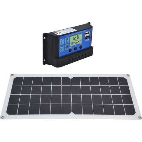 10W Solarpanel + 10A Regler + Abluftventilator für Nische, Wohnmobil, tragbares Photovoltaik-Set (BSY2021076, ohne Batterie) (1/5)