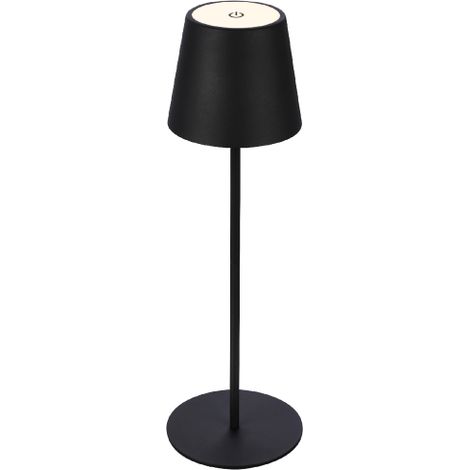 LAMPADA DA TAVOLO BT10008 BATT RICARIC NERO