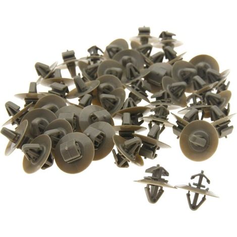 Lot de 50 clips de garniture latéraux en plastique pour porte de voiture compatible avec Renault Master (1/3)