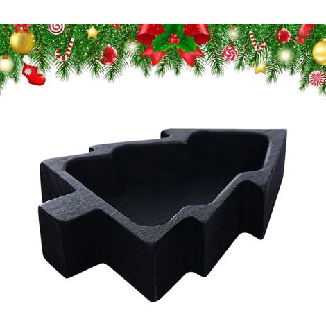 Bol À Bougie,Plateau de Service pour Décorations de Bol en Bois Rustique (1/5)