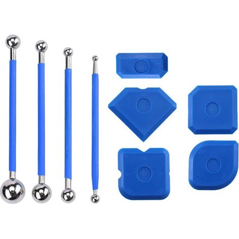 Pieces Caulking Tool Scraper Kit, Silicone Caulking Tool, Silicone Joint Finisher, Sealant and Caulking Tool, Sealant and Caulking Tool Kit for Bathroom