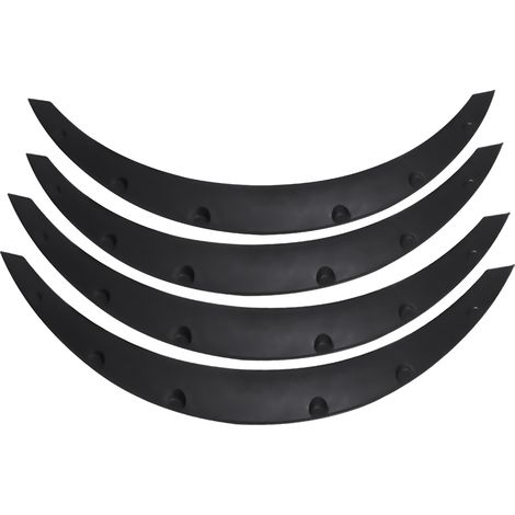 Decdeal Arches de sourcil de roue, plastique PP universel résistant à l'abrasion, respectueux de l'environnement, anti-rayures, évasé, résistant aux chocs, flexible pour voiture SUV tout-terrain (1/5)
