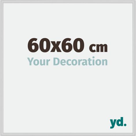 yd. - Cadre photo 60x60 - Argent Mat - Aluminium - Miami (1/5)