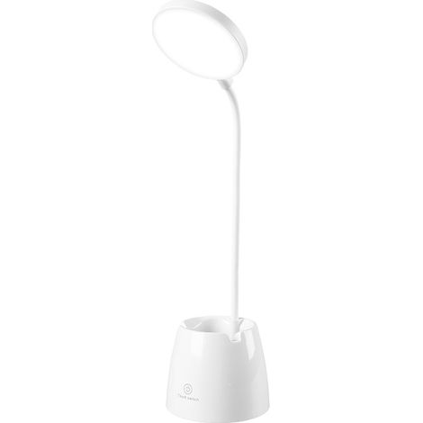 porte-stylo lampe de table simple protection oculaire moderne bureau dortoir lampe de chevet créative (blanc) (1/2)