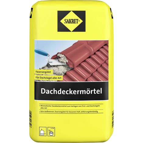 SAKRET Dachdeckermörtel 10 kg Sack grau Estrich & Mörtelprodukte