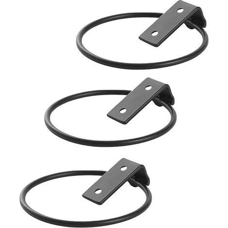 Supporti da parete per vasi di fiori - Ganci in ferro per piante da interno ed esterno - Set da 3, adatti a diverse piante (1/5)