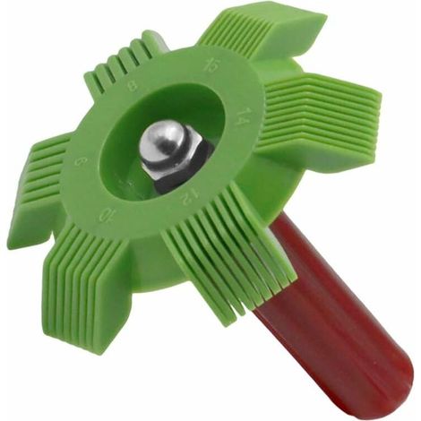 royaluxe - Brosse à outils de réfrigération Brosse de refroidissement du condenseur de climatisation Peigne à ailettes de climatisation Ailette de refroidissement de l'évaporateur - vert— (1/5)