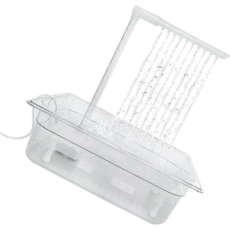 Perchoir de bain perroquet, fontaine oiseau auto-pompe pour baignade volaille, bassin oiseaux exotiques, baignoire oiseau domestique. (1/4)