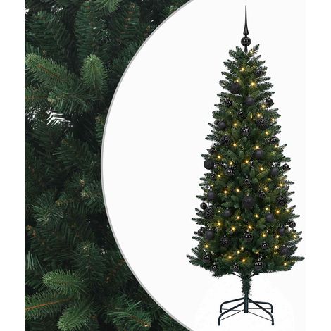 Albero di Natale Artificiale con Palline 120 cm 150 LED vidaXL