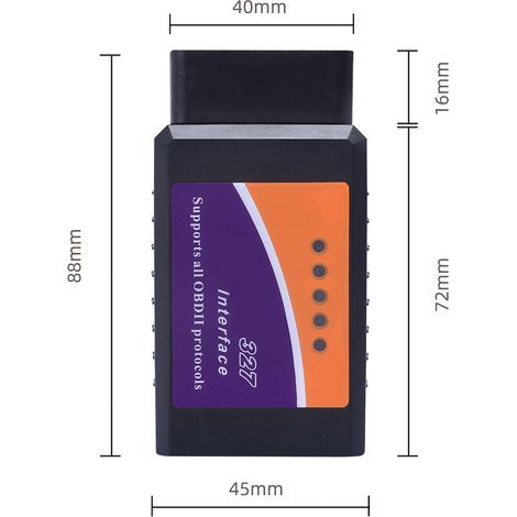 Voiture ELM327 OBD2 Bluetooth Scanner Auto Diagnostic Outil de Balayage Véhicule OBDII Lecteur de Défauts. (1/5)