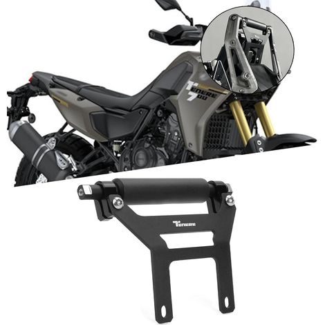 Soporte para teléfono con barra transversal extendida para navegación GPS de motocicleta TENERE 700/Rally/XTZ700/XTZ690/Rally 2025, accesorios para motocicleta TENERE 700 Rally 2019-2025 (1/5)