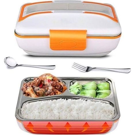 Boîte à Lunch Chauffante Électrique 12V - MARSEE - Rectangulaire - 820 ml - Multifonctionnel (1/4)