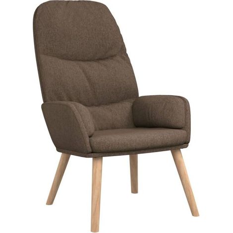 Chaise longue en tissu moderne – Canapé-lit relax gris-brun, dossier inclinable et repose-pieds rétractable, idéal pour salon ou chambre (1/5)