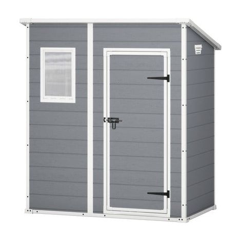 [GEBRAUCHT] B-Ware KETER Gartenhaus Gerätehaus Manor Pent 6x4 inkl. Fußboden Haus 175 x 103 cm grau (1/2)