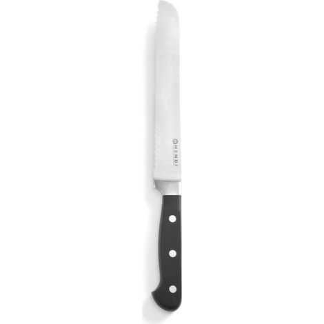 HENDI Brotmesser, Kitchen Line, Schwarz, (L)335mm