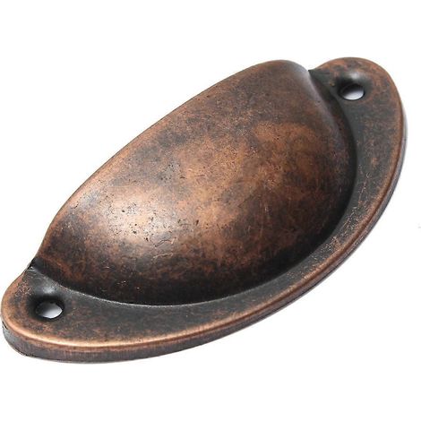Lot de 5 poignées rétro pour portes, tiroirs et placards, style demi-lune, pour meubles de cuisine.