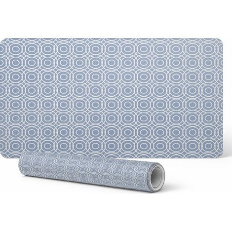Protector de port谩til de dise帽o con estampado geom茅trico de c铆rculos, 120 x 60 cm. (1/5)