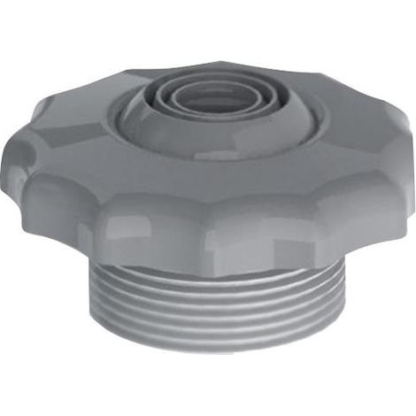 Buse à jet orientable Elegance avec cache-vis - Weltico Gris clair Gris clair