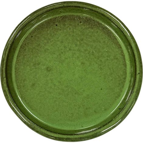 Sottovaso rotondo 33cm verde profondo (1/4)