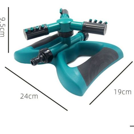 Arroseur Rotatif - 360 Degres - Portee Jusqu A 9 M - Reglable 15 A 45 Degres - Pour Jardin Pelouse Terrain Agricole - 1 Piece (1/5)