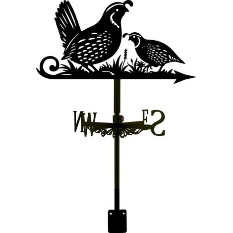 Outdoor Garden Weathervane Quail Weathervane Quail Metal Weathervane Animal Theme Weathervane Birds Garden Ornament Garden Decoration Deco Outdoor Garden (1/5)