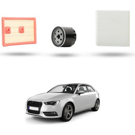 Kit Tagliando 3 filtri compatibile con Audi A3 (8V1,8VK) 1.4 TFSI 8v 110kw dal 2014 (1/4)