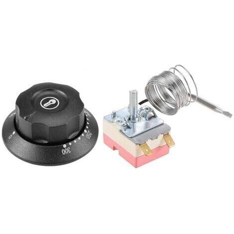 250V 16A 50-300C Contrôle Température Interrupteur Thermostat Capillaire pour Four Réfrigérateur Chauffage 2m (1/3)