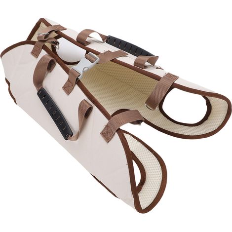 Harnais de transport pour chien en tissu Oxford, réglable et respirant, avec soutien complet du corps, pour petits chiens et chats, idéal pour les voyages en extérieur (taille L).