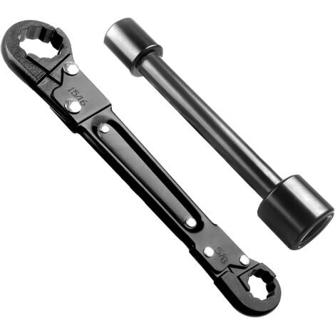 Outils de plomberie – Kit de clés pour robinets d'arrêt d'angle, outils professionnels pour plombiers permettant une installation facile des robinets d'arrêt d'angle et des écrous. (1/4)