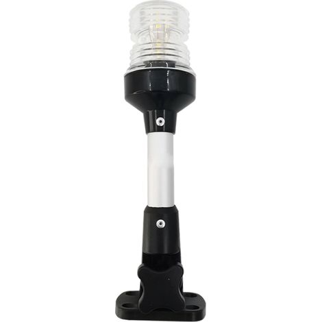 Luce di ancoraggio a LED regolabile da 9'/12' per yacht, rotazione a 180°, luce posteriore, impermeabile IP67, pieghevole, ideale per yacht, pontili galleggianti, barche da pesca, barche da pesca al p (1/5)