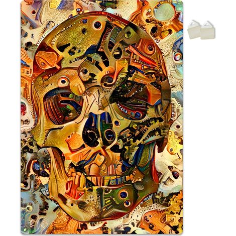 ROBOSKULL - POSTER en PVC de 3 mm - Dimension : 70x100 cm