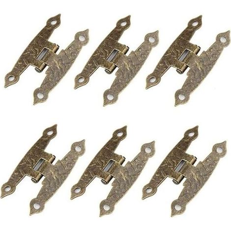 Design retrò, cerniere decorative, cerniere per mobili in acciaio laminato a freddo, cerniere decorative nere: dona un tocco di eleganza ai tuoi mobili. (1/5)